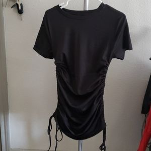 Tshirt Dress with Adjustable Rushed Ties